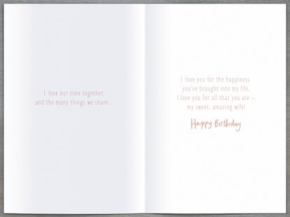 Standard Greeting Cards Birthday Wife Cute Nutmeg