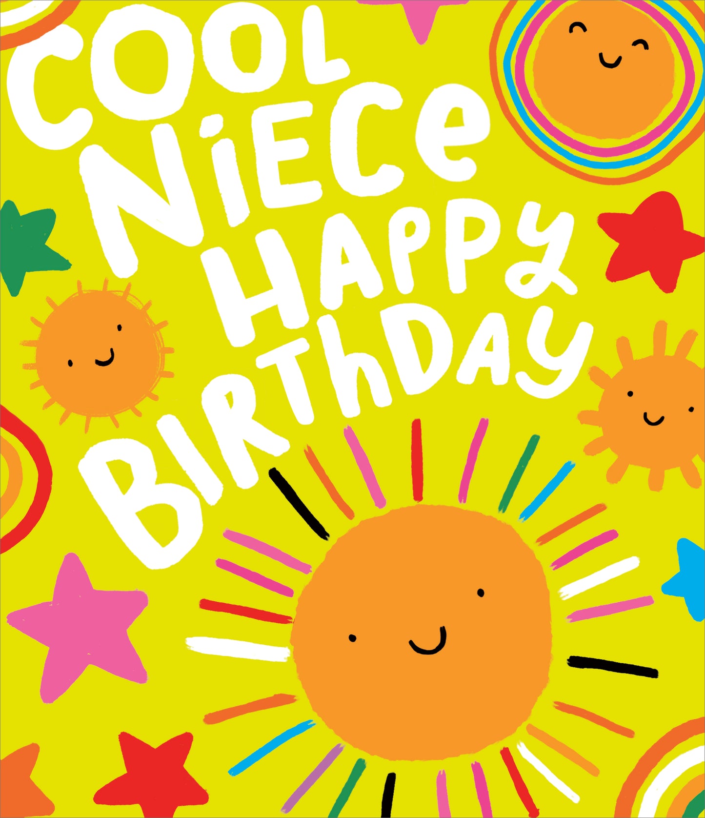 Standard Greeting Cards Birthday Niece  Happy Vibes