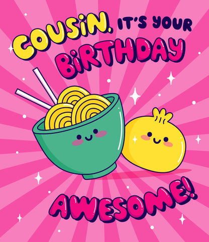 Standard Greeting Cards Birthday Cousin 0-6 Juvenile Carlton Core Line