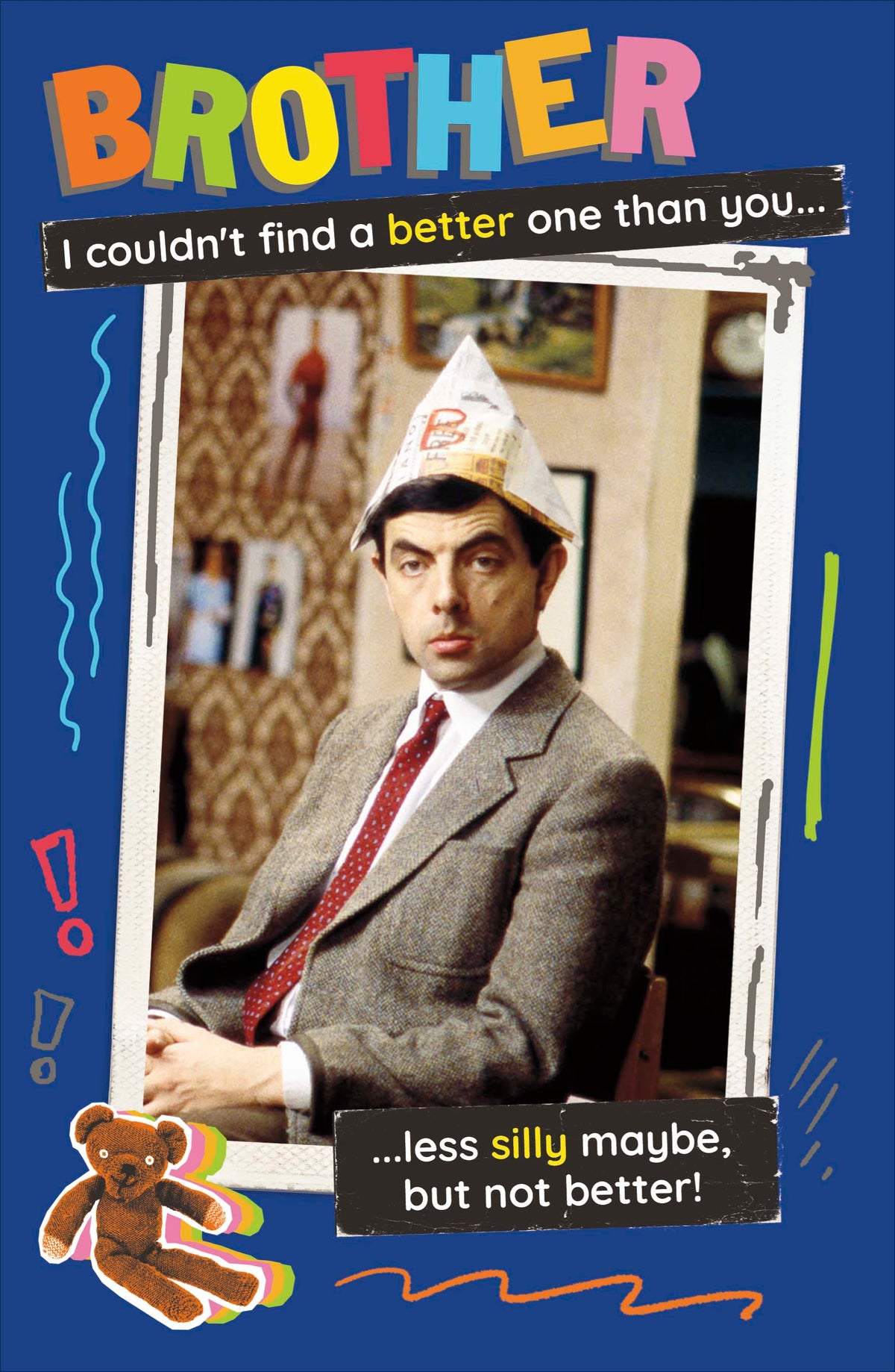 Standard Greeting Cards Birthday Brother Hum Mr Bean