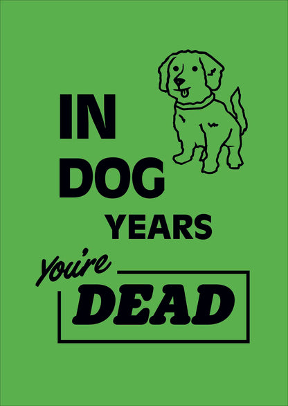 Standard Greeting Cards Birthday Hum Neon Flash