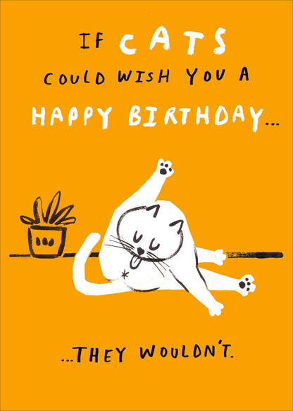Standard Greeting Cards Birthday Hum For The Love Of Cats