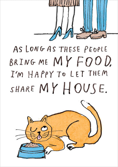 Standard Greeting Cards Open Hum For The Love Of Cats