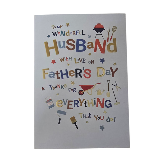 To my wonderful husband with love on Fathers Day