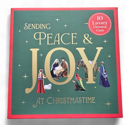 10 pack Christmas Boxed Cards Open Generic