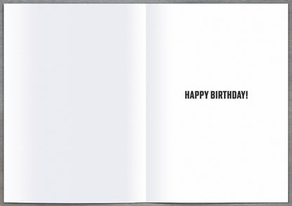 Standard Greeting Cards Birthday 50th Hum Neon Flash