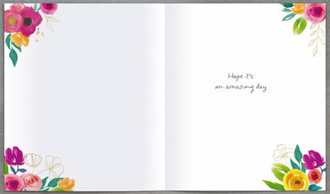 Standard Greeting Cards Birthday  Velvet Bloom