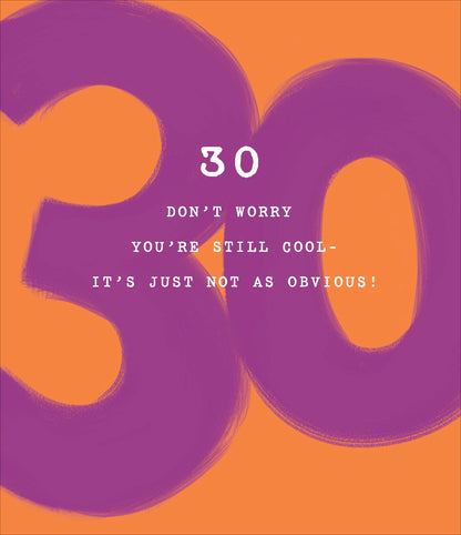 Standard Greeting Cards Birthday 30th Hum How Old?!