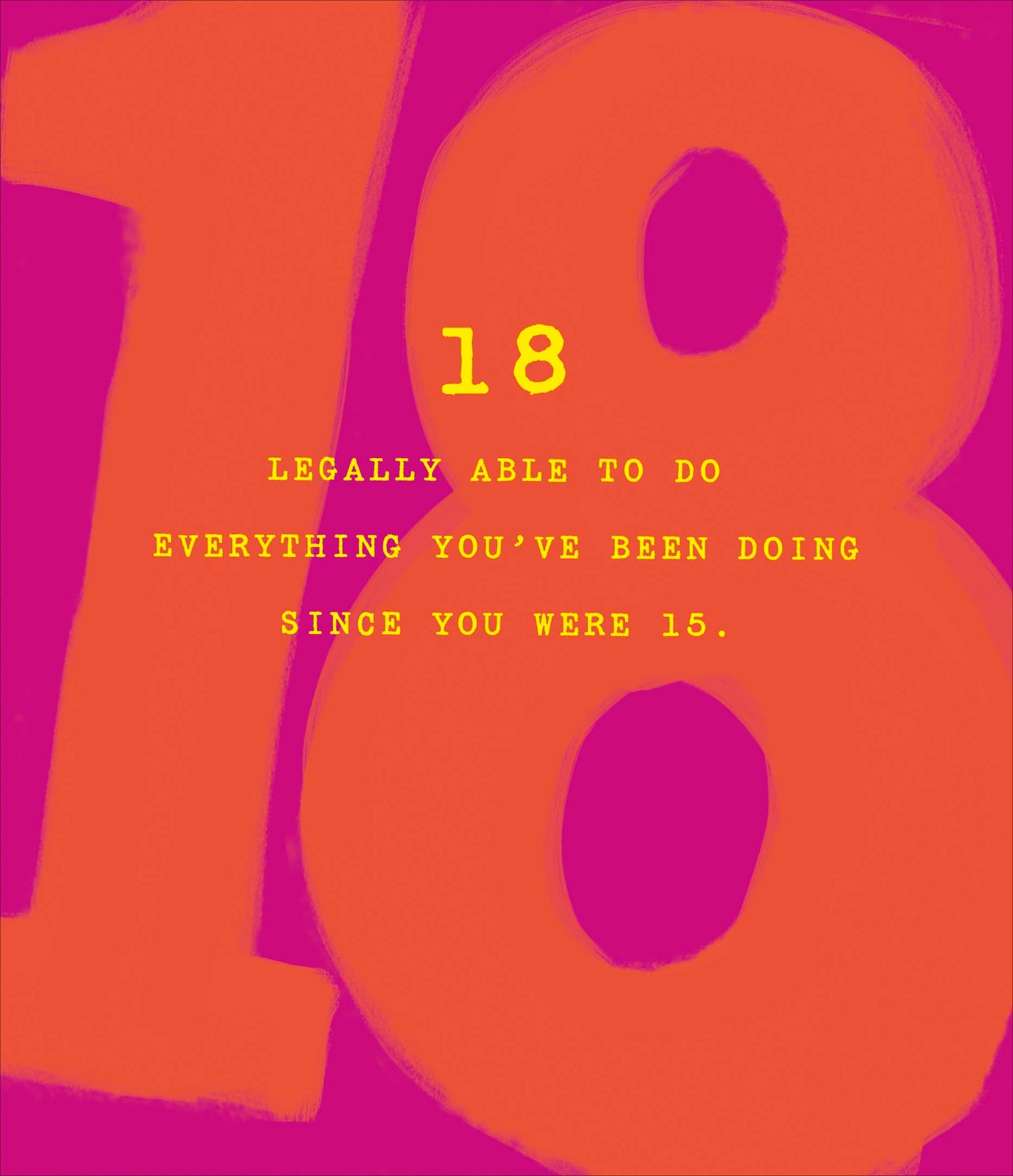 Standard Greeting Cards Birthday 18th Hum How Old?!