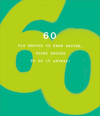 Standard Greeting Cards Birthday 60th Hum How Old?!