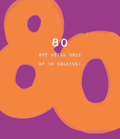 Standard Greeting Cards Birthday 80th Hum How Old?!