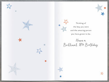Standard Greeting Cards Birthday 18th Son  Gibson Core Line