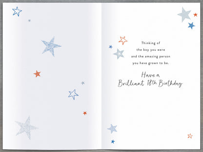 Standard Greeting Cards Birthday 18th Son  Gibson Core Line