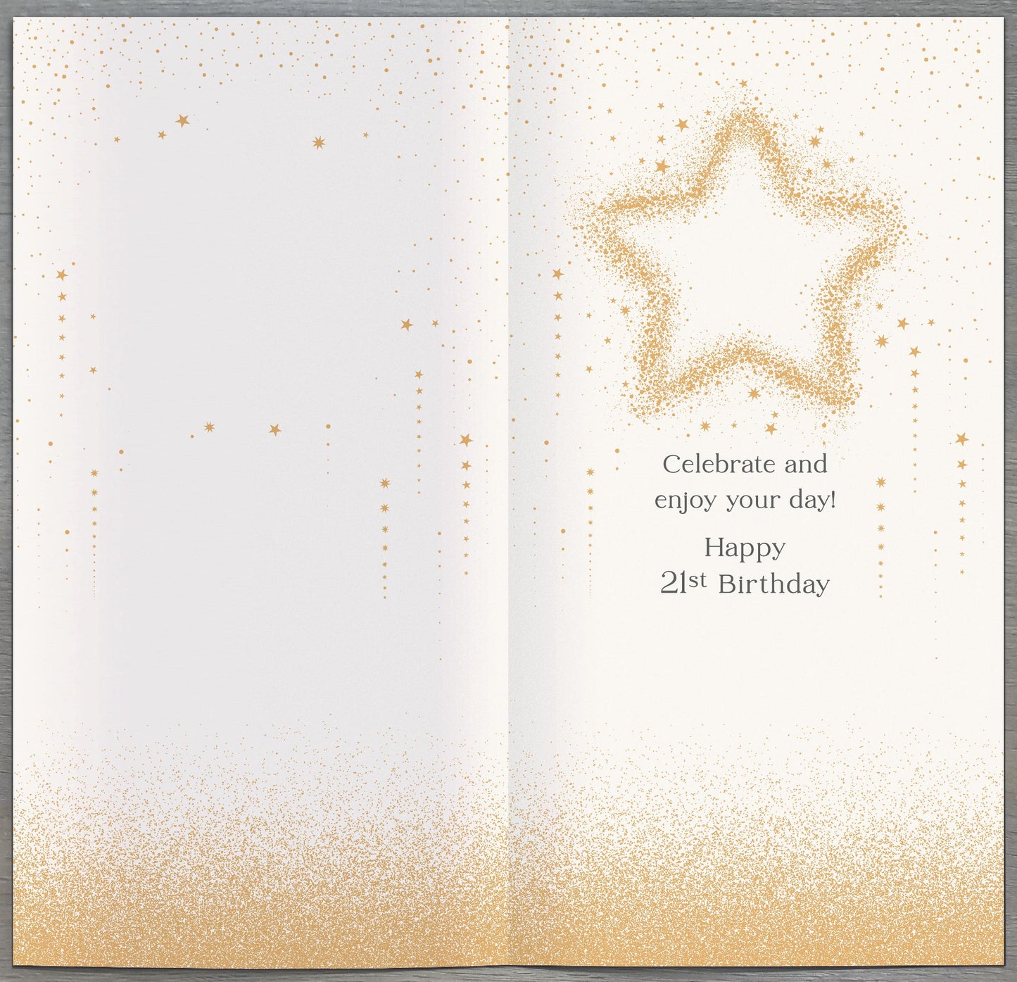 Hand Finished Greeting Cards Birthday 21st  Celestial Spark