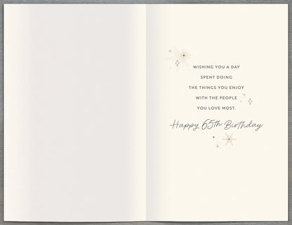 Standard Greeting Cards Birthday 65th  Gibson Core Line