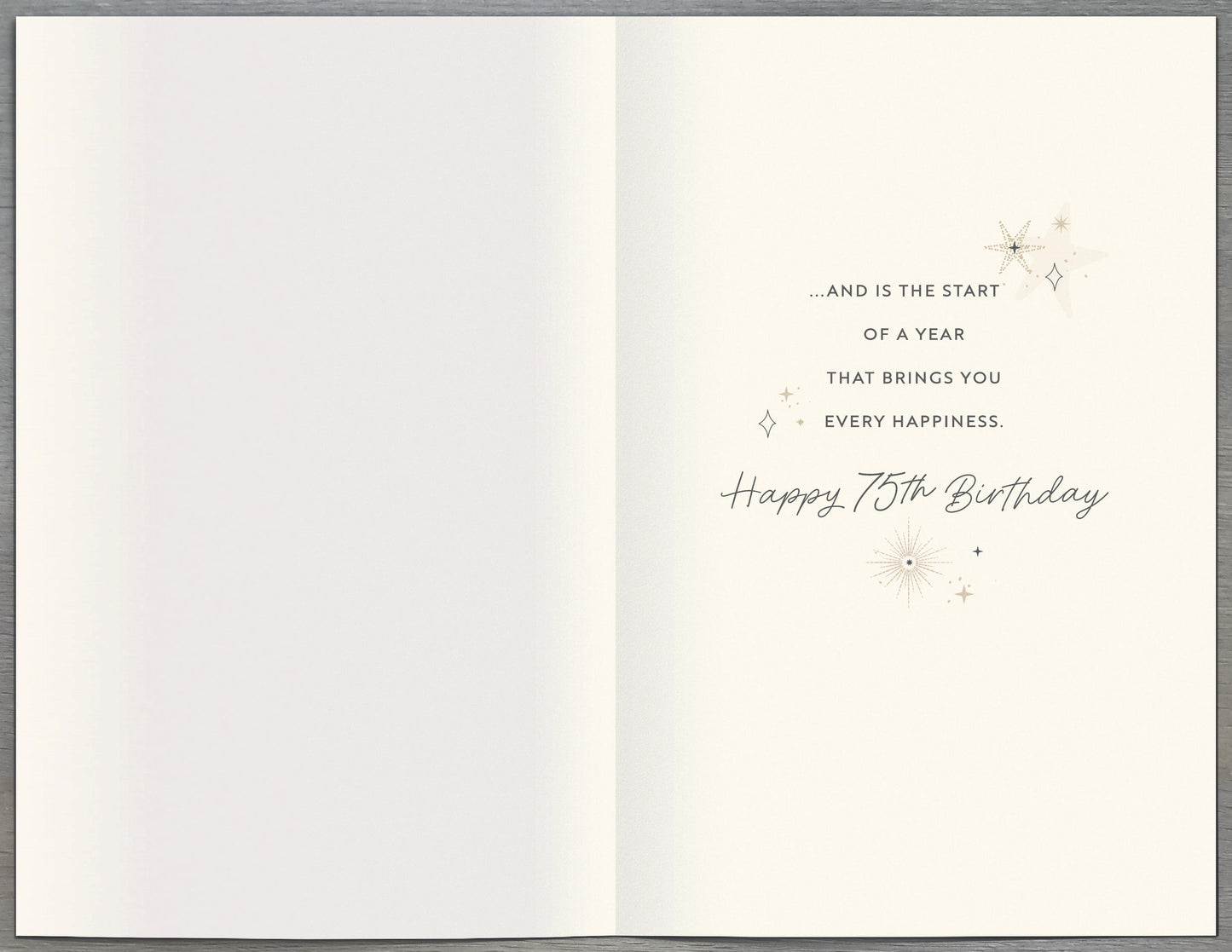 Standard Greeting Cards Birthday 75th  Gibson Core Line