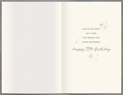 Standard Greeting Cards Birthday 75th  Gibson Core Line