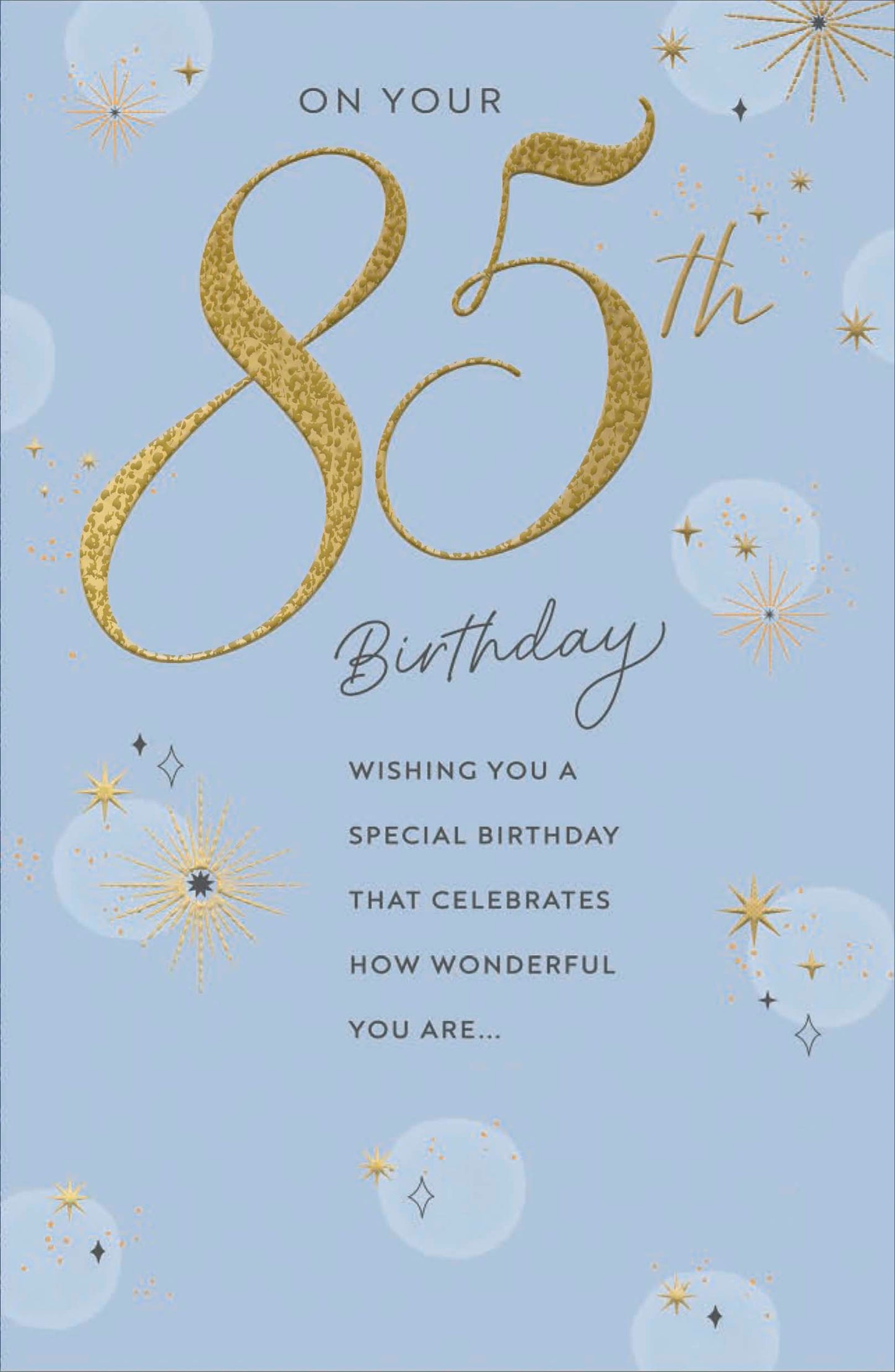 Standard Greeting Cards Birthday 85th  Gibson Core Line