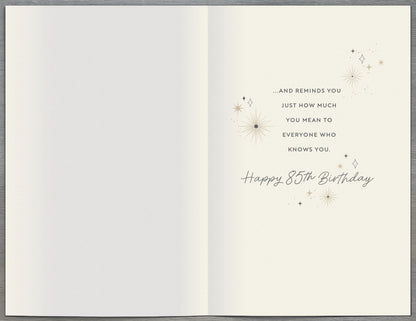 Standard Greeting Cards Birthday 85th  Gibson Core Line