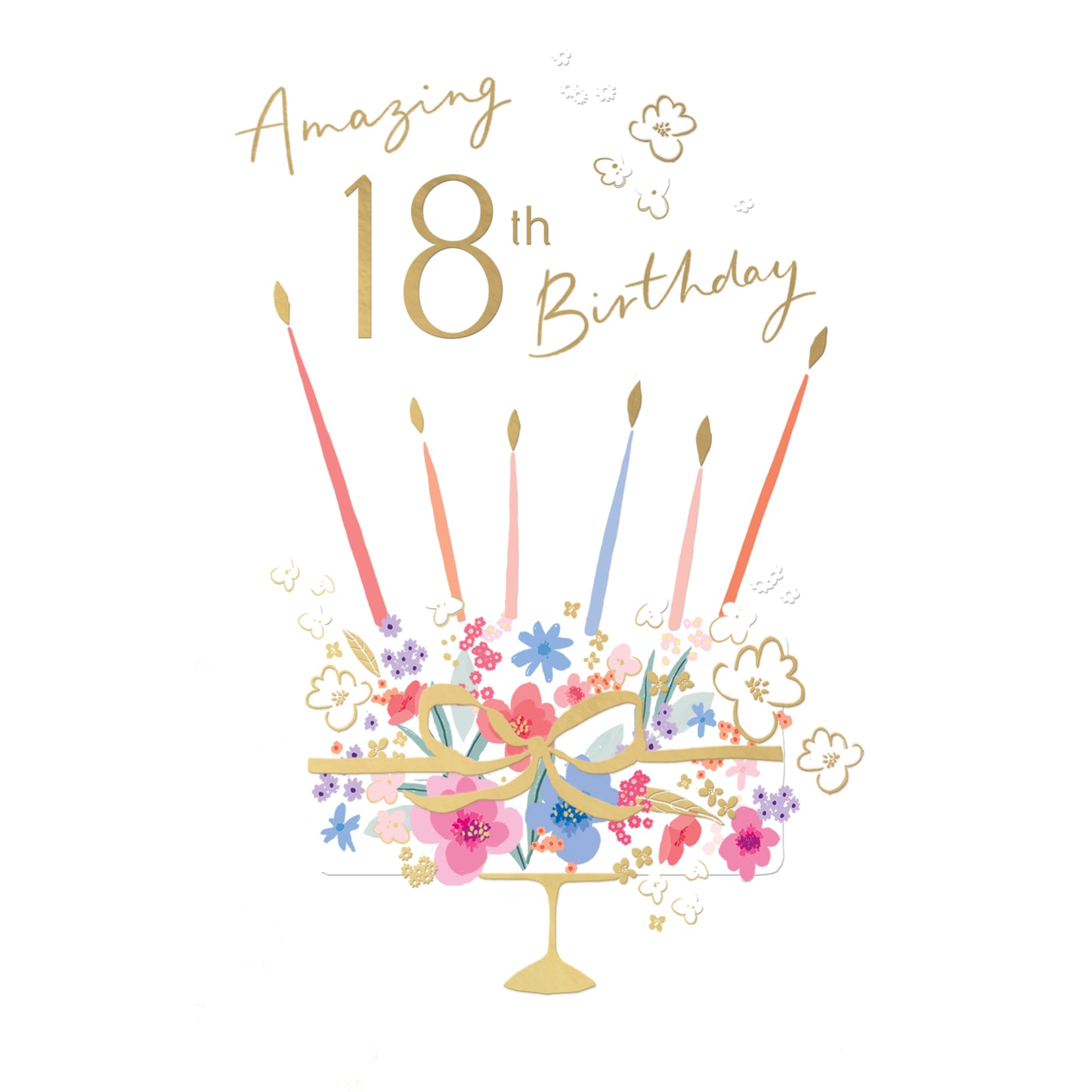 Clasp Greeting Cards Birthday 18th  Signature Cherry Bloom