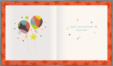Standard Greeting Cards Birthday 30th  Zig  Zag
