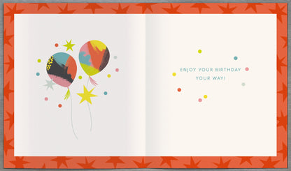 Standard Greeting Cards Birthday 30th  Zig  Zag