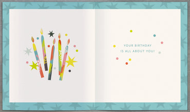Standard Greeting Cards Birthday 40th  Zig  Zag