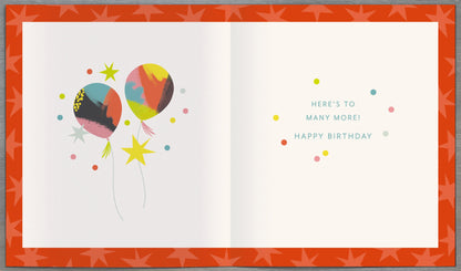 Standard Greeting Cards Birthday 50th  Zig  Zag