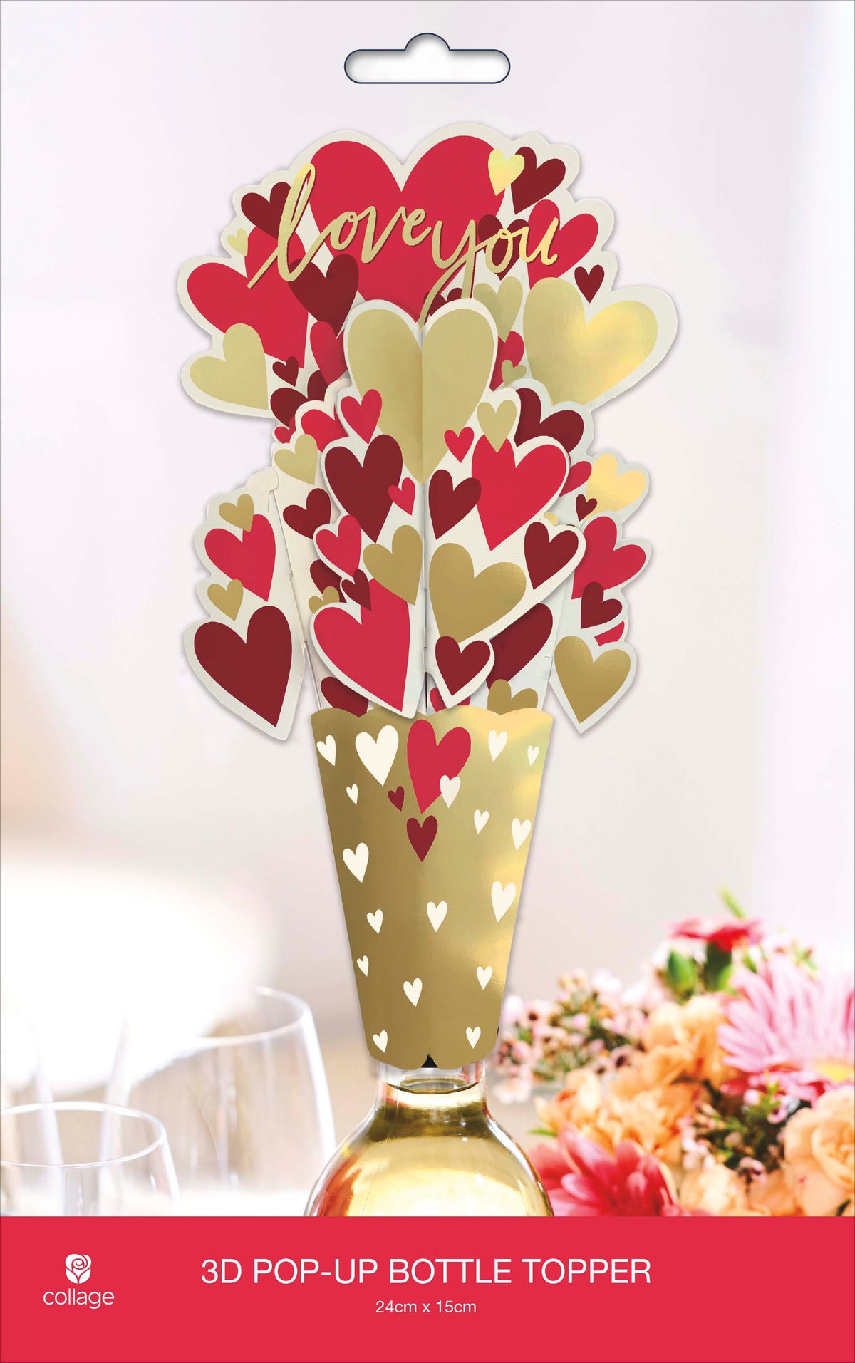 Bottle Topper Greeting Cards General Wish  Collage Celebrations