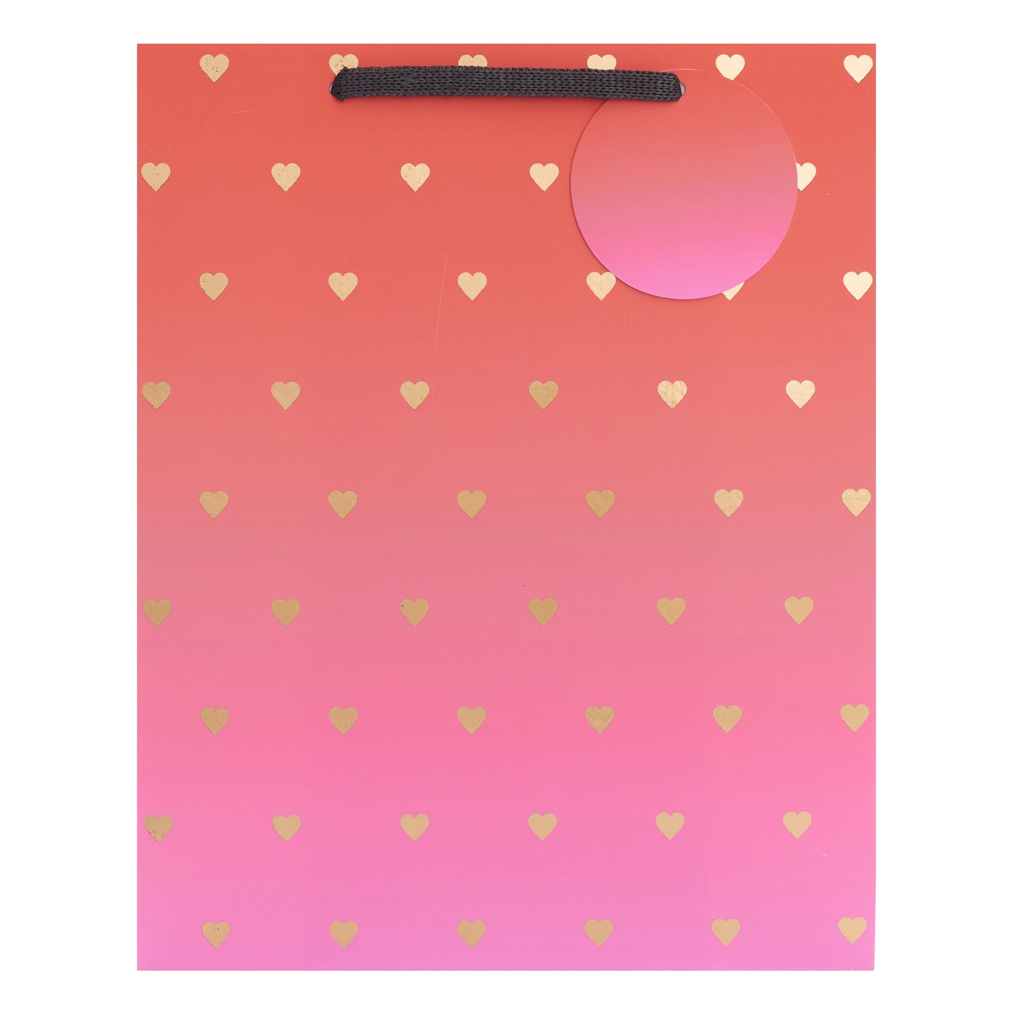 Gift Bag Medium Greeting Cards Open Fem  Ombre Hearts
