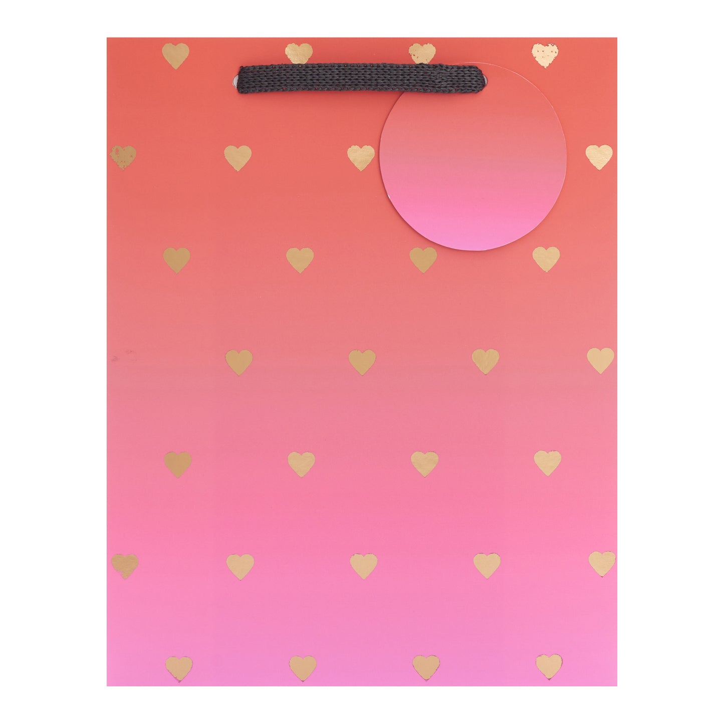 Gift Bag Large Greeting Cards Open Fem  Ombre Hearts