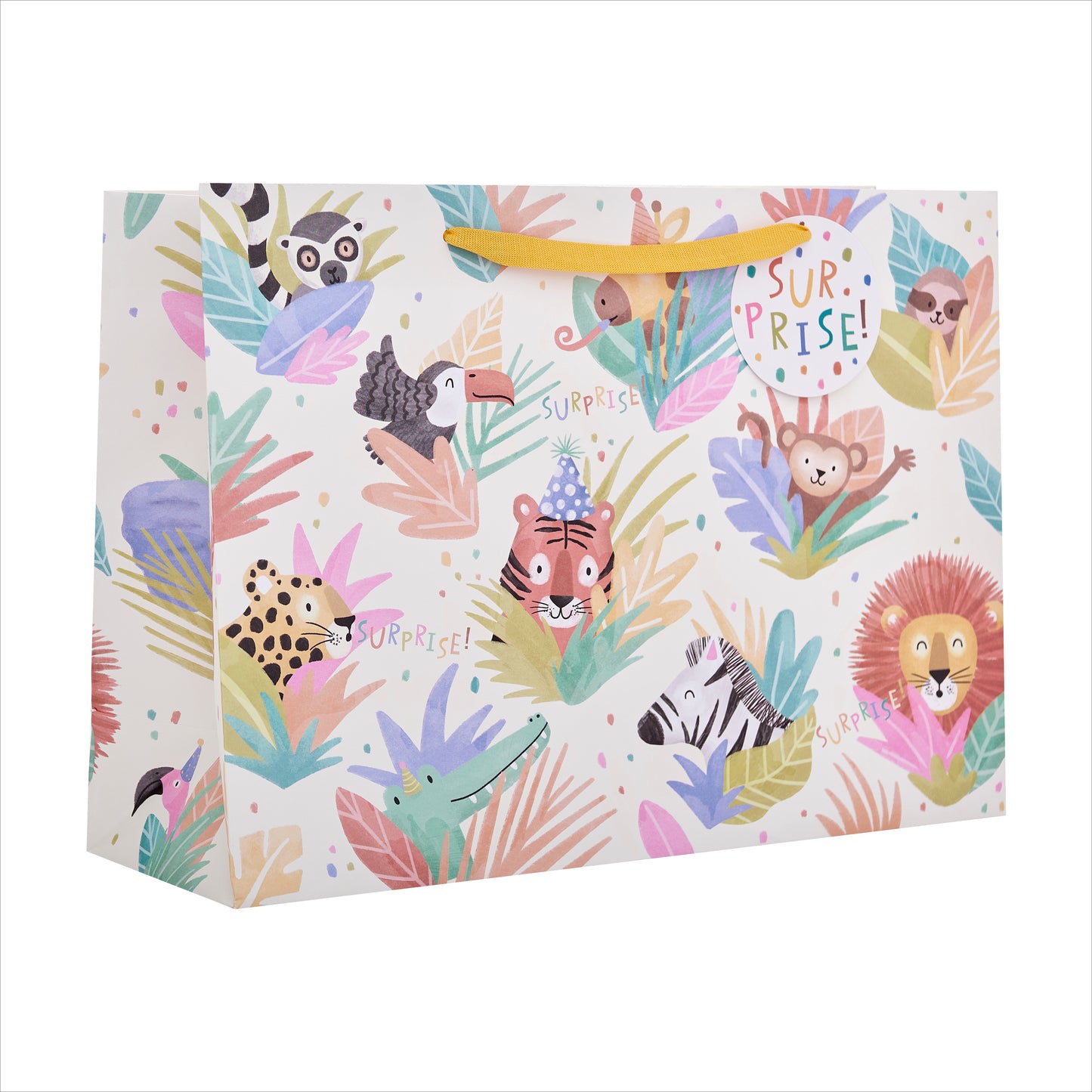 Gift Bag Extra Large Greeting Cards Open  Jungle Safari