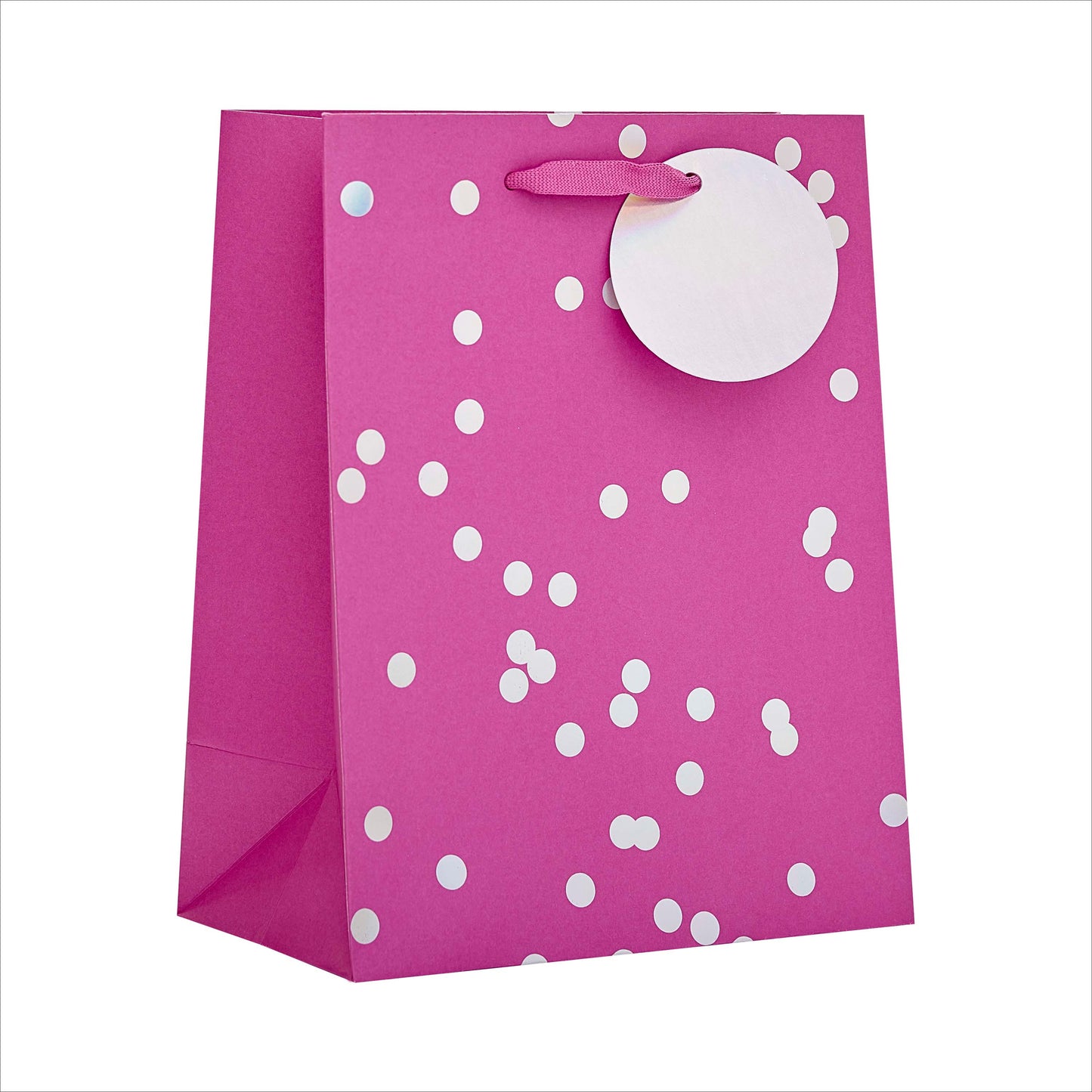 Gift Bag Medium Greeting Cards Open  Pink Holo