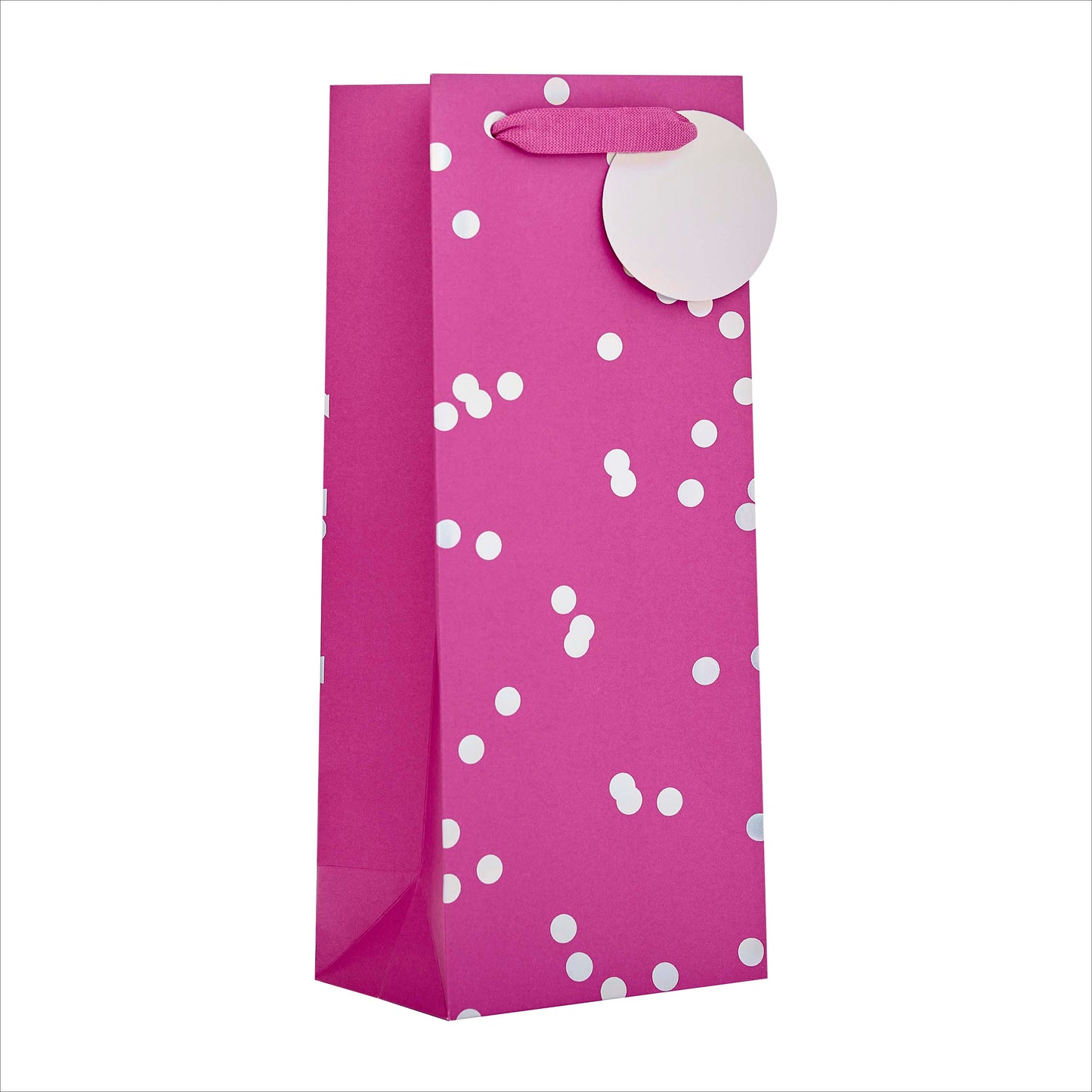 Gift Bag Bottle Greeting Cards Open  Pink Holo