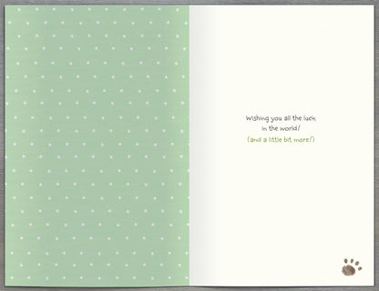 Standard Greeting Cards Good Luck Cute Lots of Woof