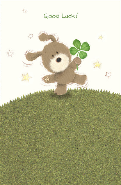 Standard Greeting Cards Good Luck Cute Lots of Woof