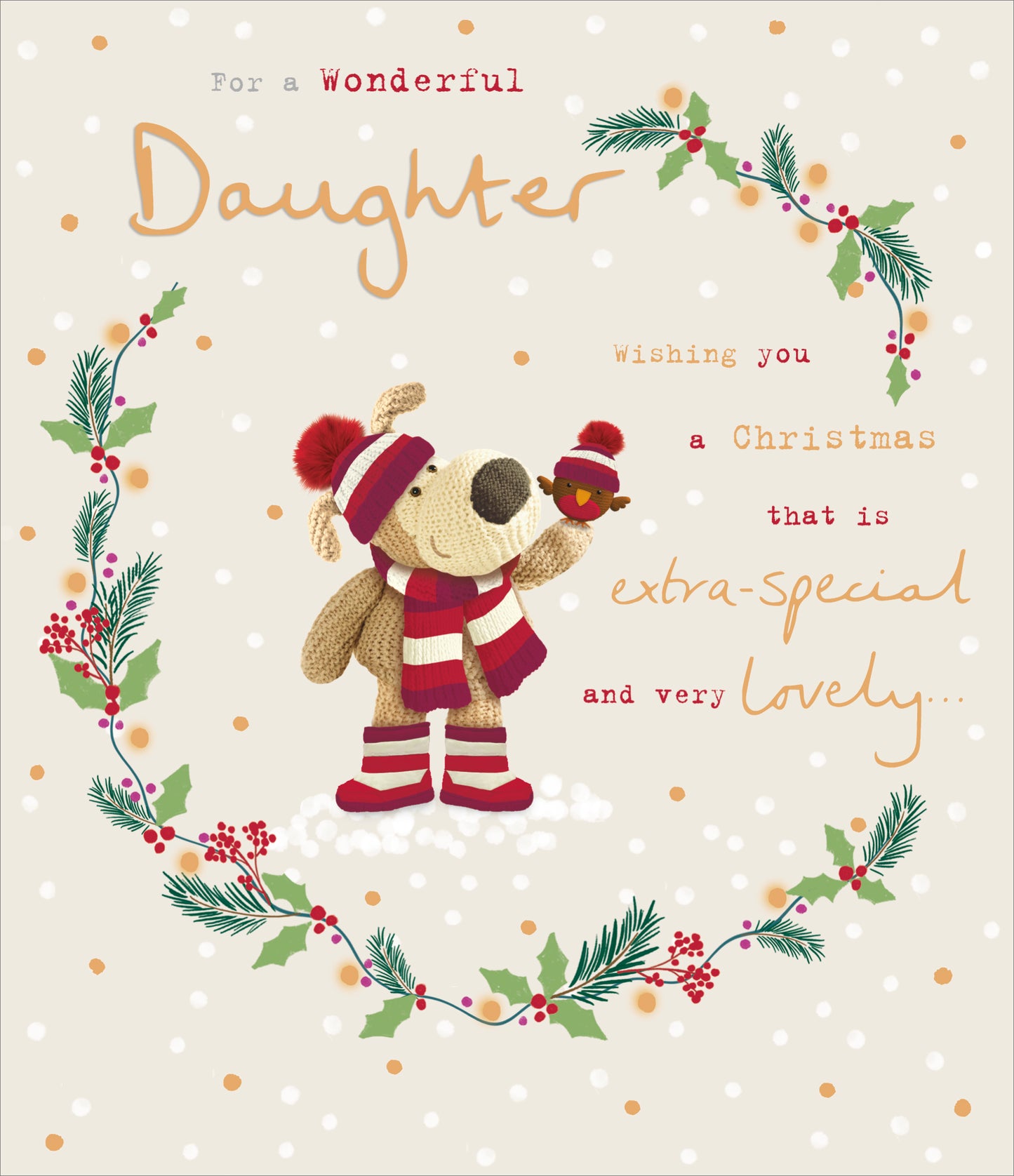 Standard Greeting Cards Daughter Cute Boofle
