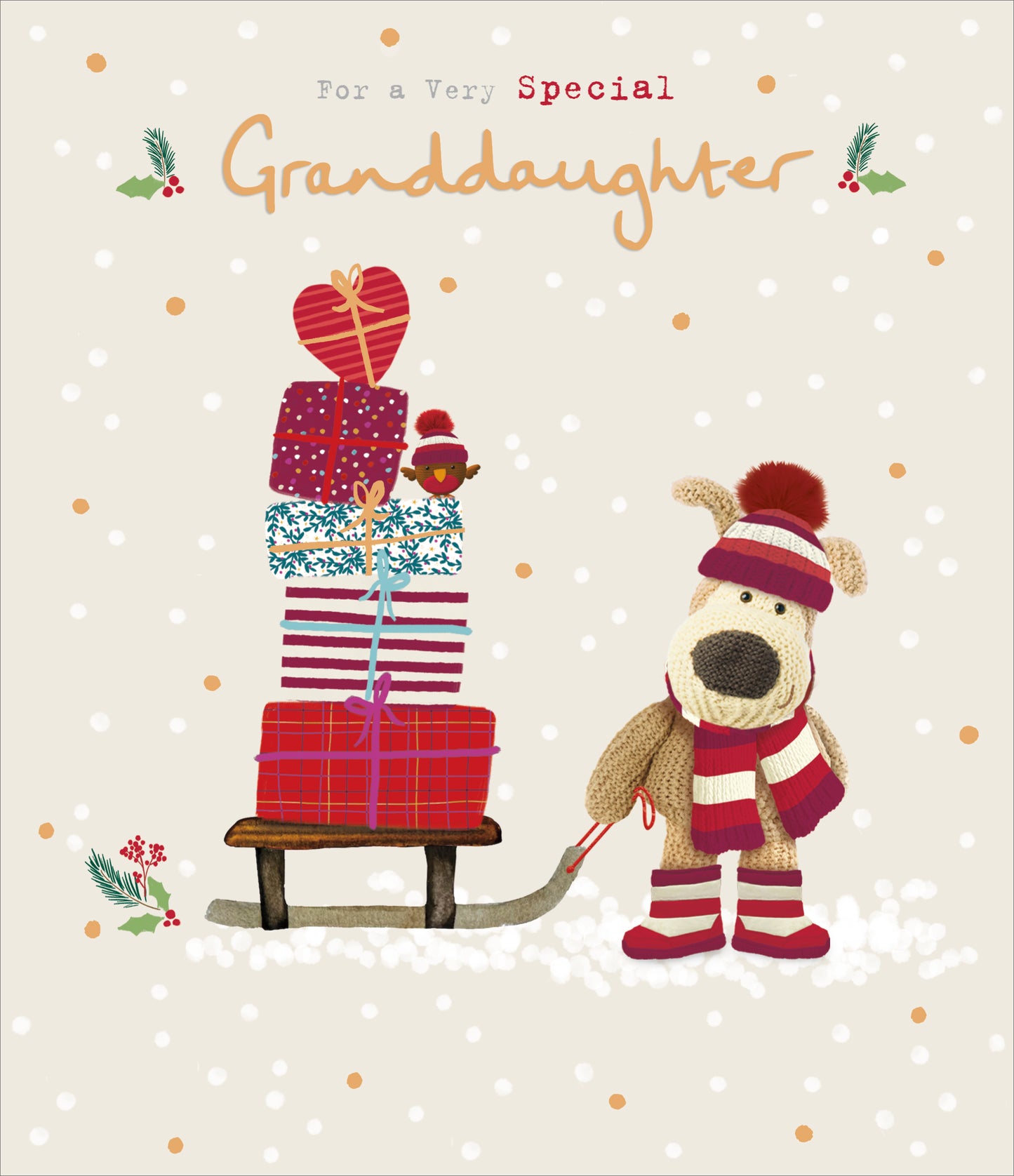 Standard Greeting Cards Granddaughter Cute Boofle