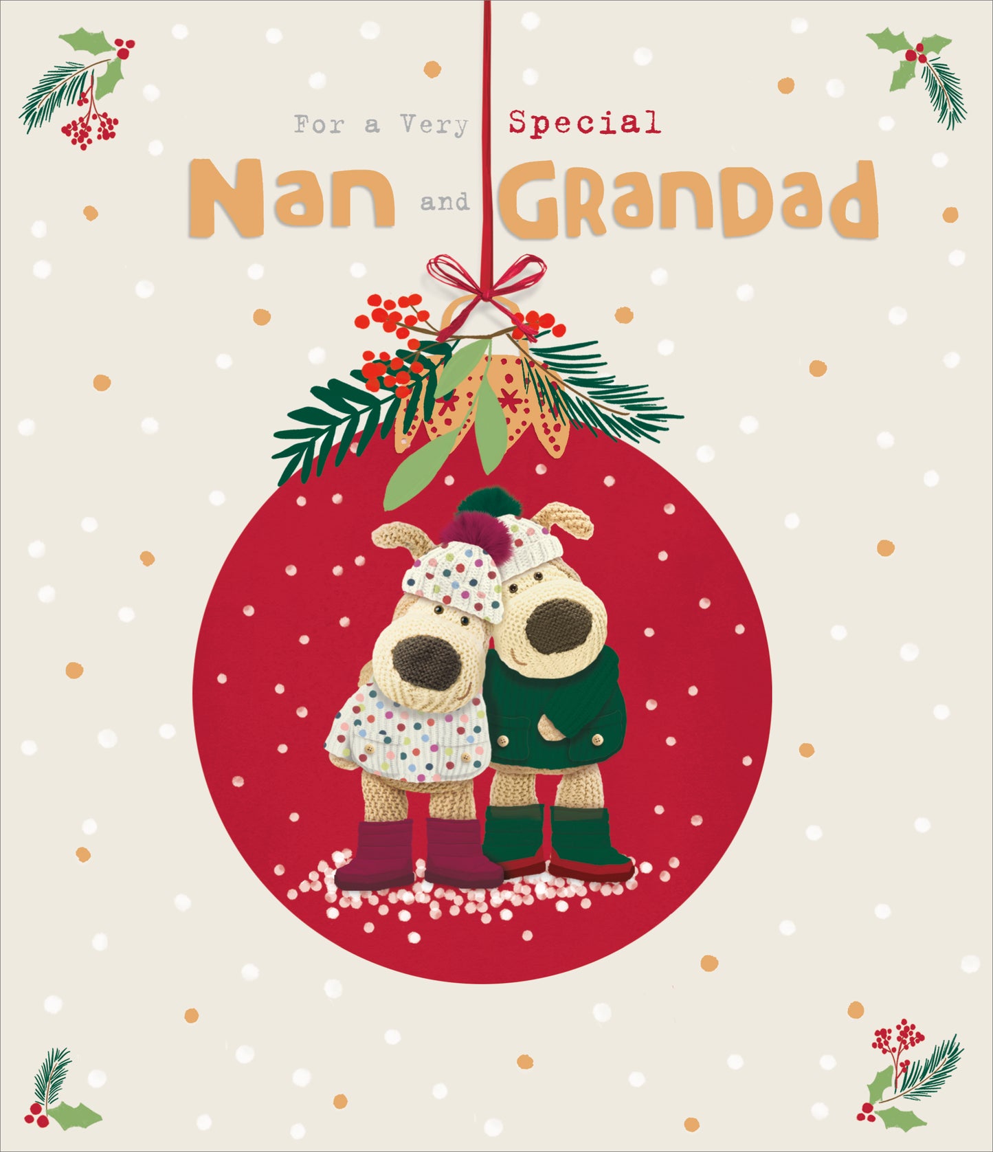 Standard Greeting Cards Nan & Grandad Cute Boofle