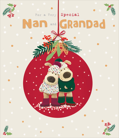 Standard Greeting Cards Nan & Grandad Cute Boofle