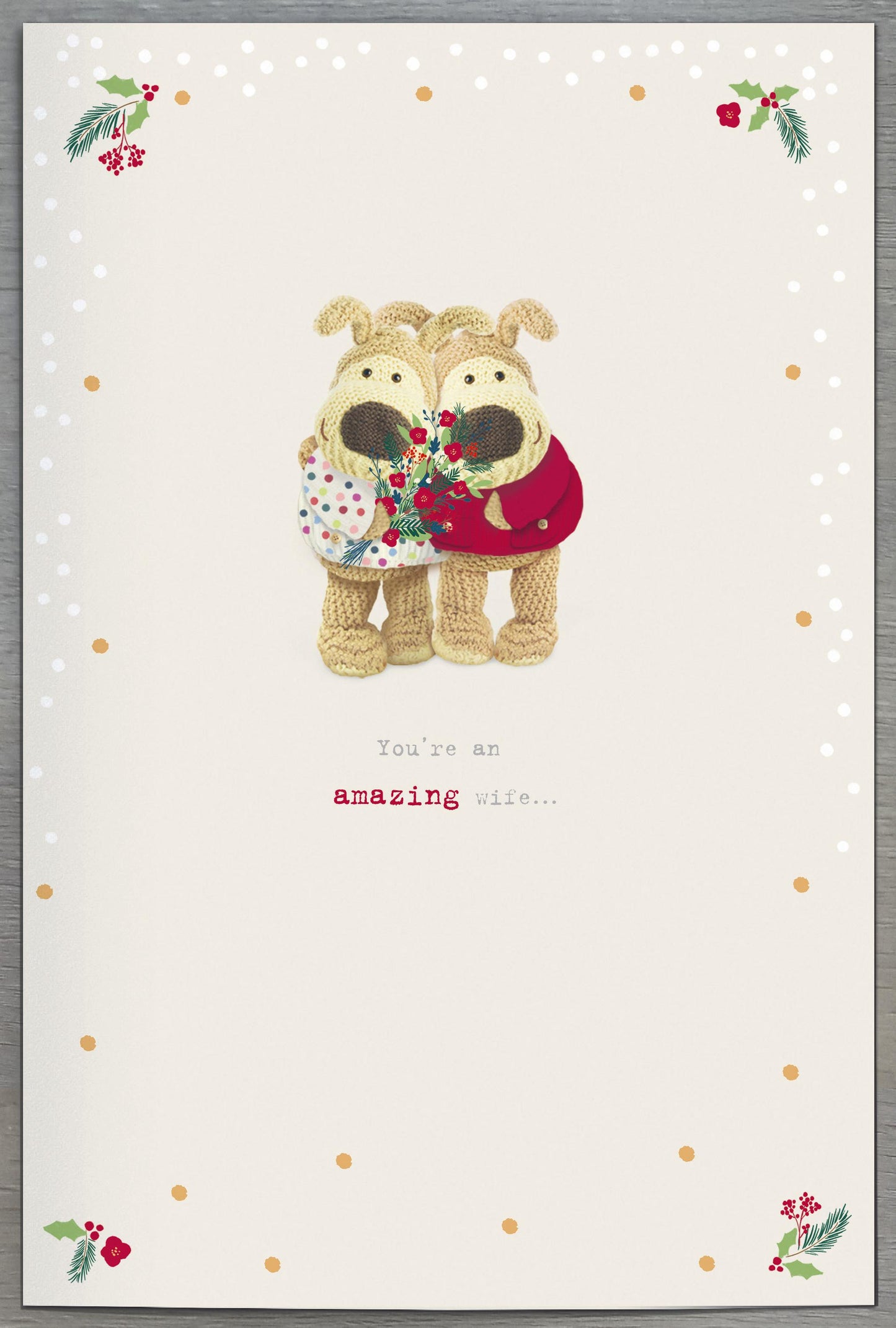Standard Greeting Cards Wife Cute Boofle