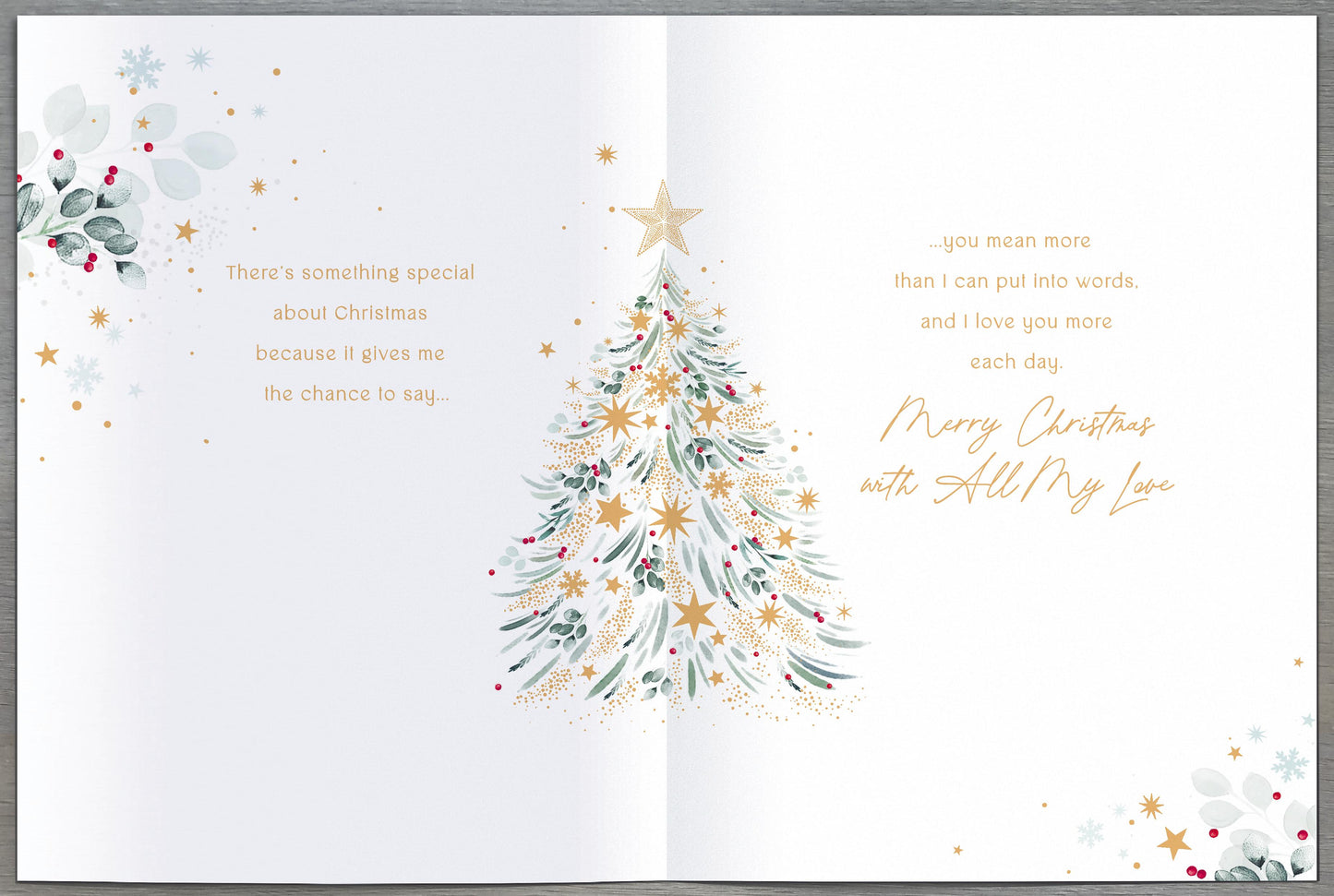 Hand Finished Greeting Cards Wife  Gibson Core Line