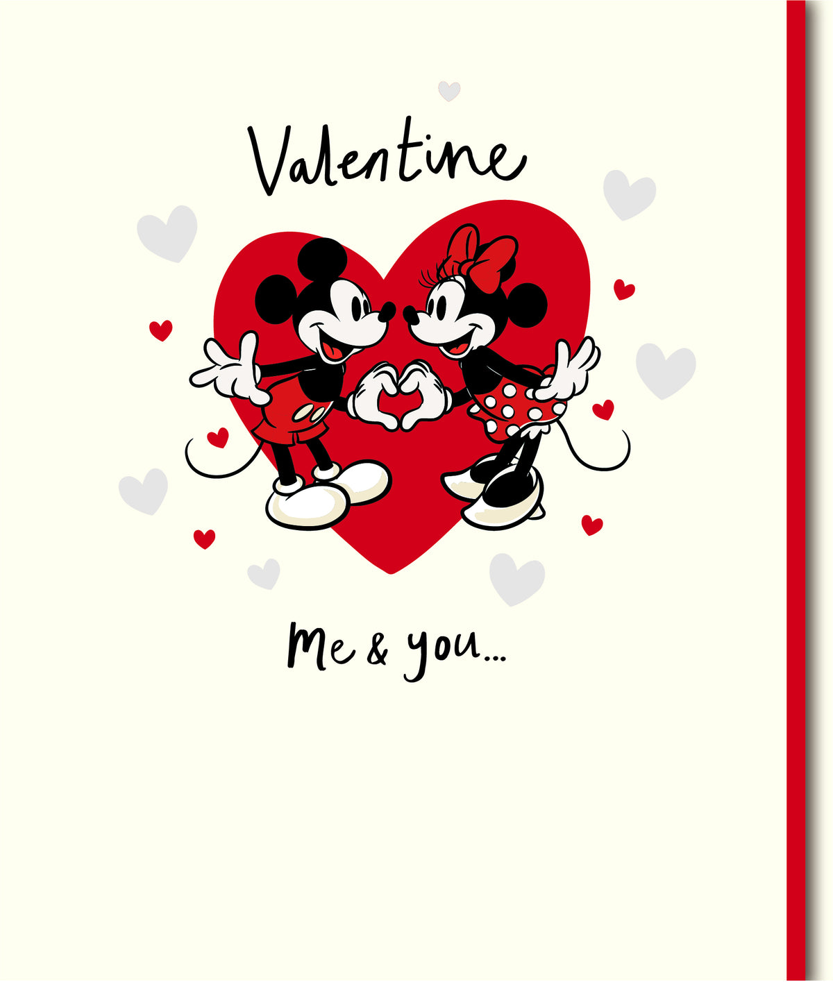 Standard Greeting Cards General Wish Cute Disney Mickey and Minnie