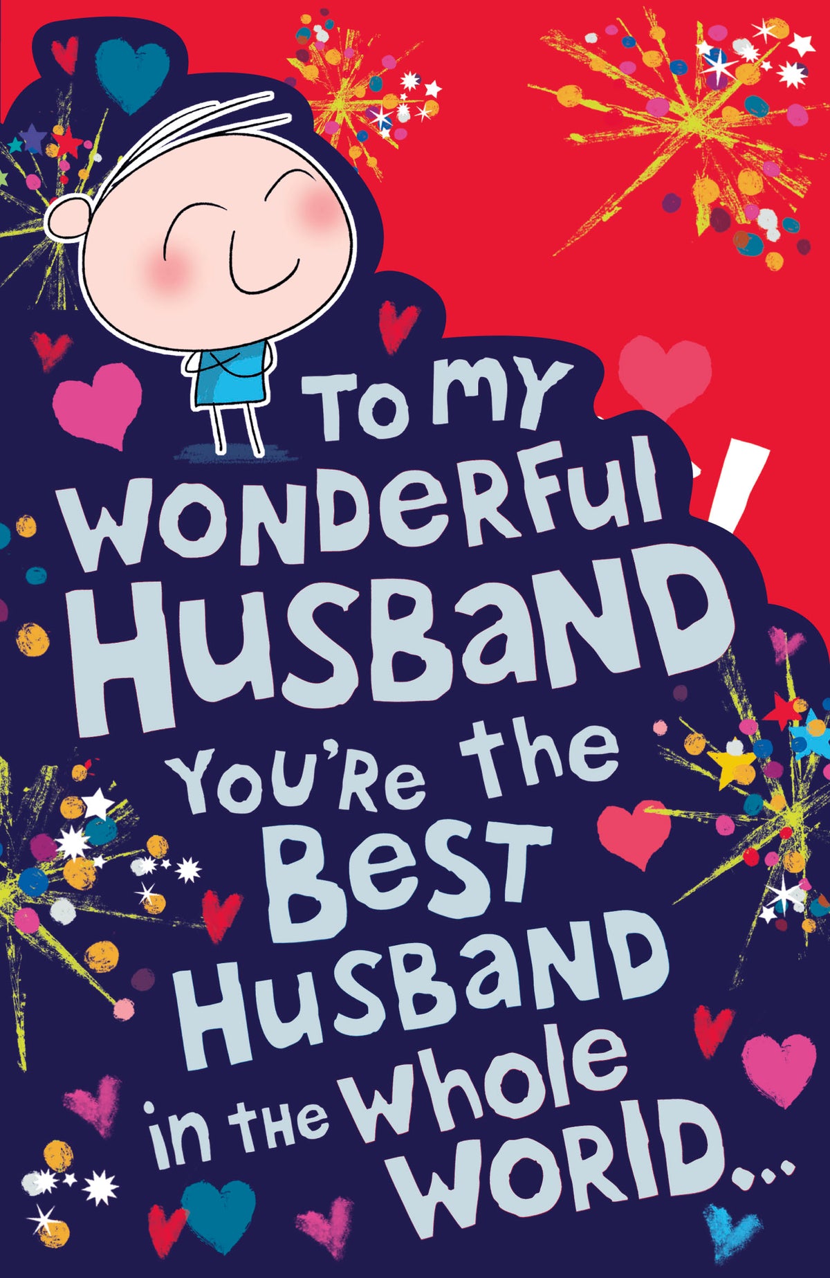 Hand Finished Greeting Cards Husband Cute Wigwam
