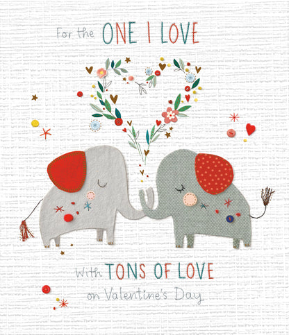 Standard Greeting Cards One I Love  Button Box