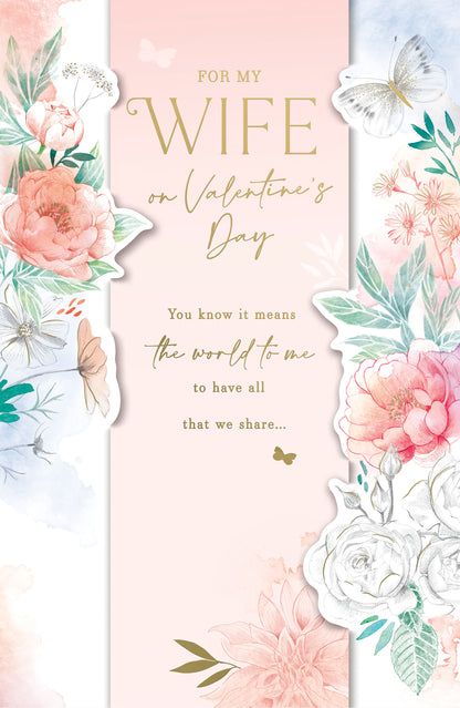 Hand Finished Greeting Cards Wife  Gibson Core Line