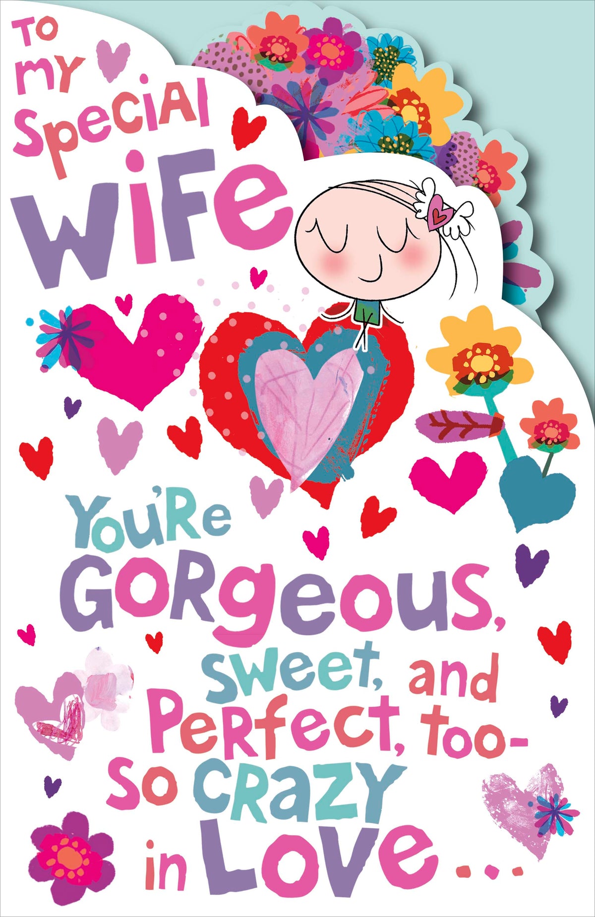 Hand Finished Greeting Cards Wife Cute Wigwam