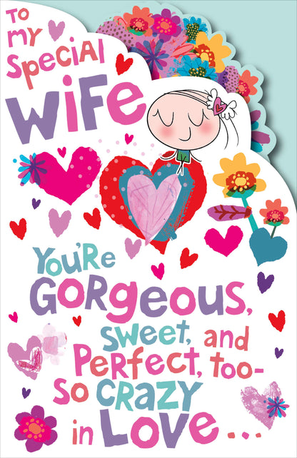 Hand Finished Greeting Cards Wife Cute Wigwam