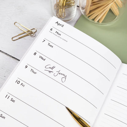 Claire Coxon Art Deco 2026 A5 Weekly Diary – Hardback Week-to-View Planner with Elegant Illustrations