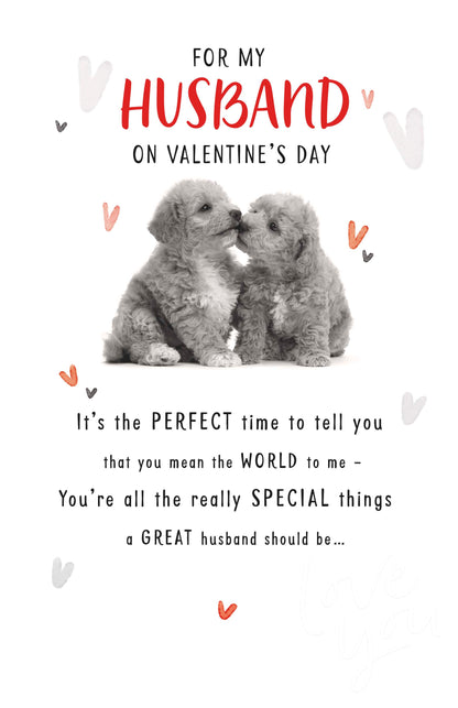 Standard Greeting Cards Husband Cute Floofs